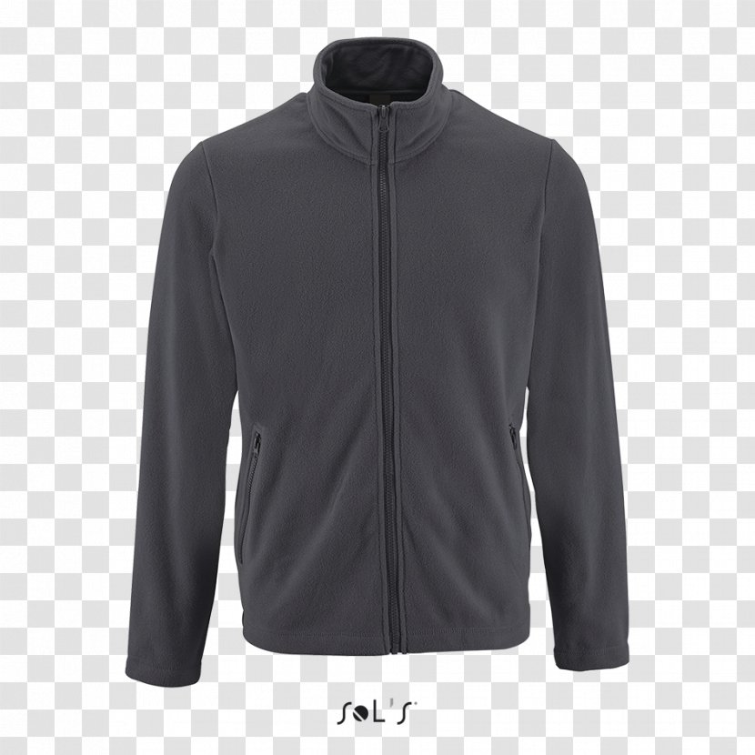 Jacket Polar Fleece Clothing Tops Shirt - Charcoal Grey Transparent PNG