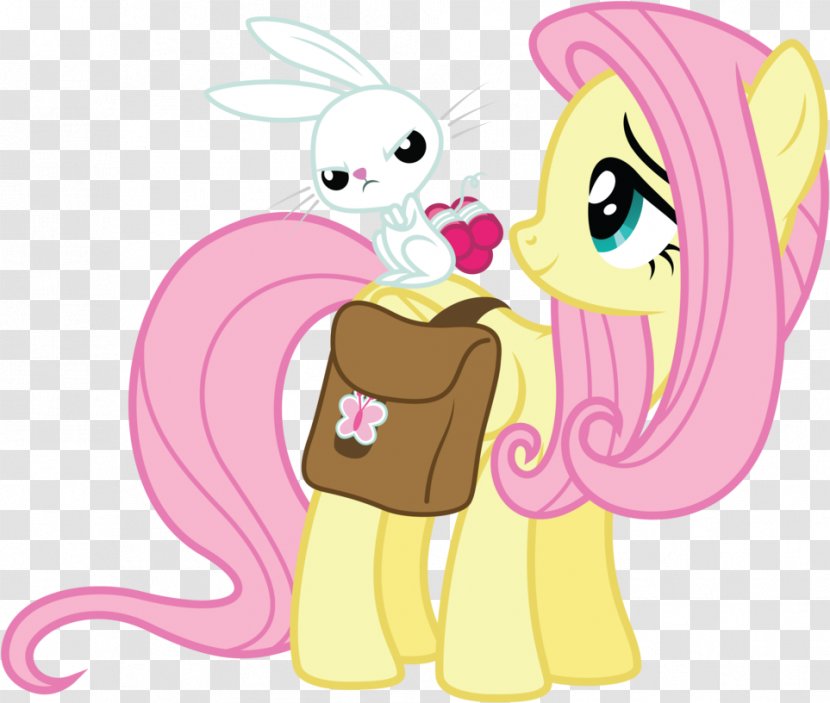 Fluttershy Pinkie Pie Angel Bunny Rainbow Dash Applejack - Frame - Rabbit Transparent PNG