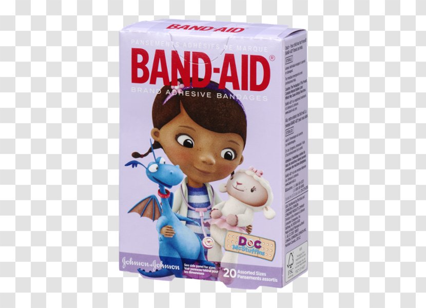 Band-Aid Adhesive Bandage First Aid Supplies The Walt Disney Company - Mcstuffins Transparent PNG