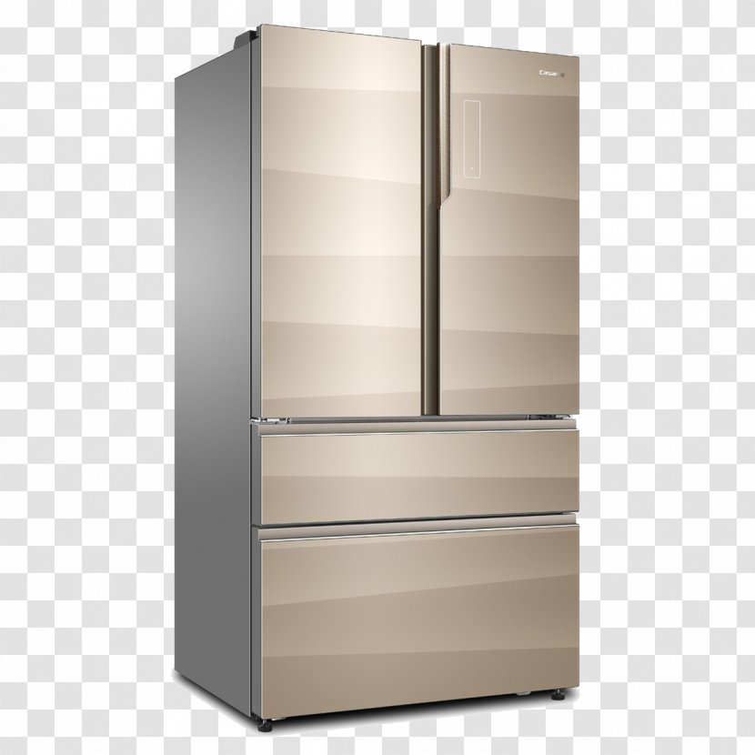 Refrigerator Home Appliance Cabinetry Kitchen - Drawer - Large Capacity Frozen Function Transparent PNG