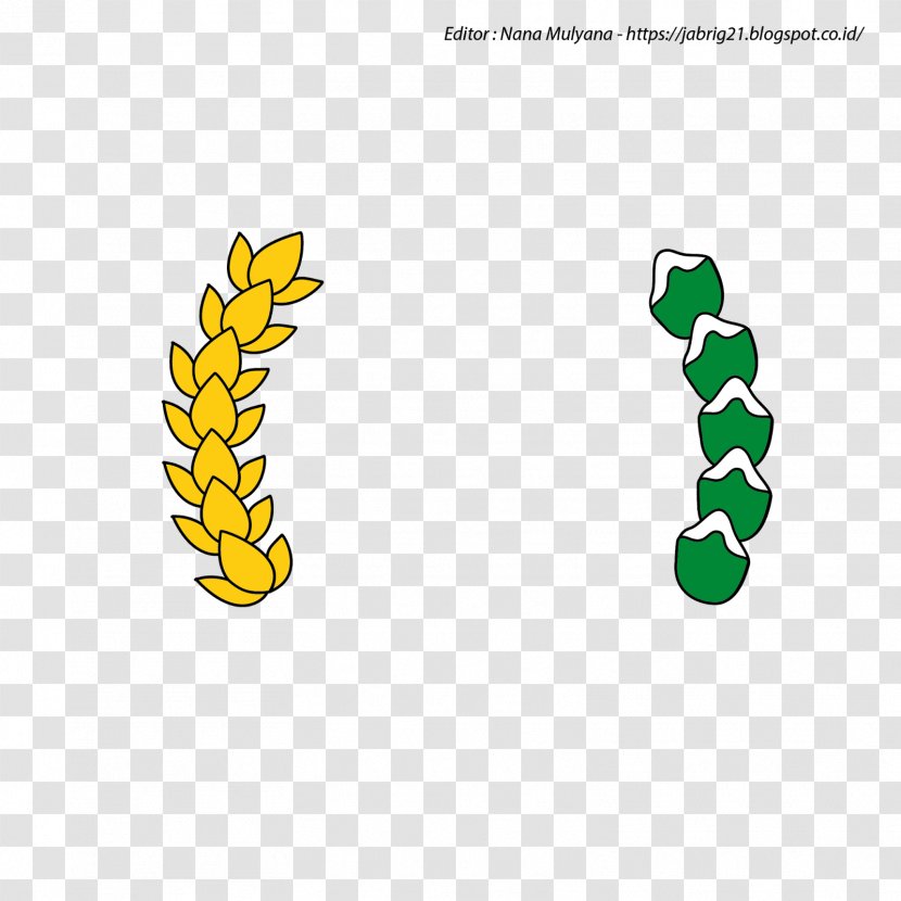 Logo Padi Oryza Sativa Cotton - Yellow - Dan Kapas Transparent PNG