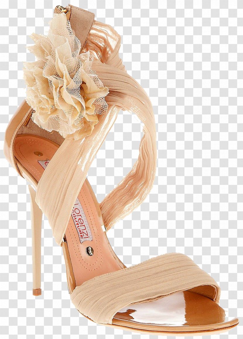 Sandal High-heeled Footwear Shoe Tulle Bride - Qian Ma Can Lorenz Silk Strap High Heels Woman Transparent PNG