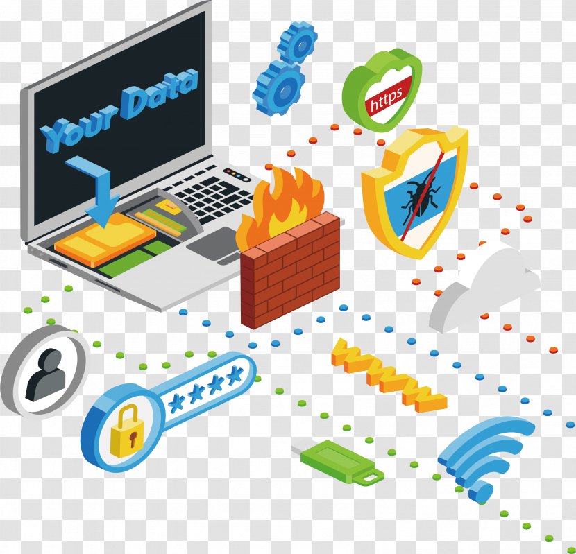 Firewall Internet Security Computer Information - Technology - Dizzy Vector Transparent PNG