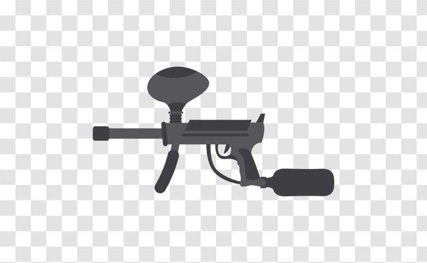 Air Gun Paintball Silhouette Drawing - Ranged Weapon Transparent PNG