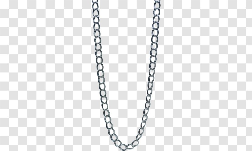 Necklace Figaro Chain Jewellery Sterling Silver - Charms Pendants - Swag Transparent PNG