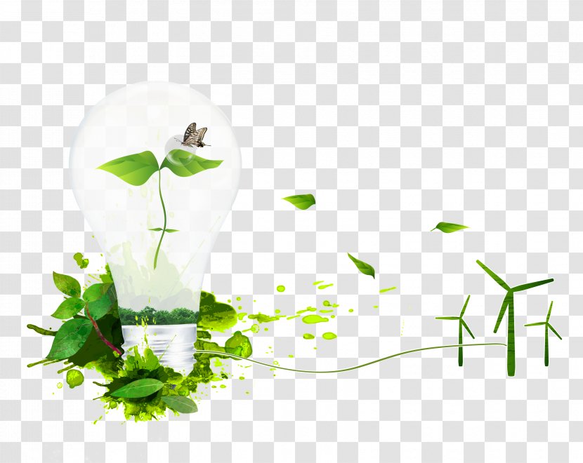 Green Environmentally Friendly Computer File - Wind Energy Promotion Transparent PNG