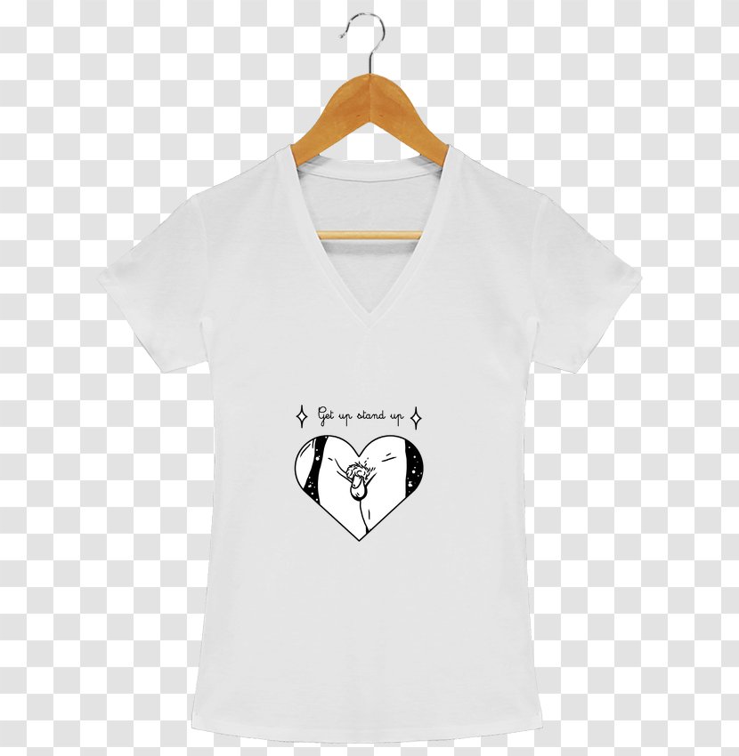 T-shirt Shoulder Collar Sleeve Outerwear - Heart Transparent PNG