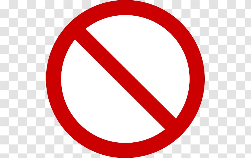 No Symbol Stop Sign Clip Art - Area - Forbidden Transparent PNG