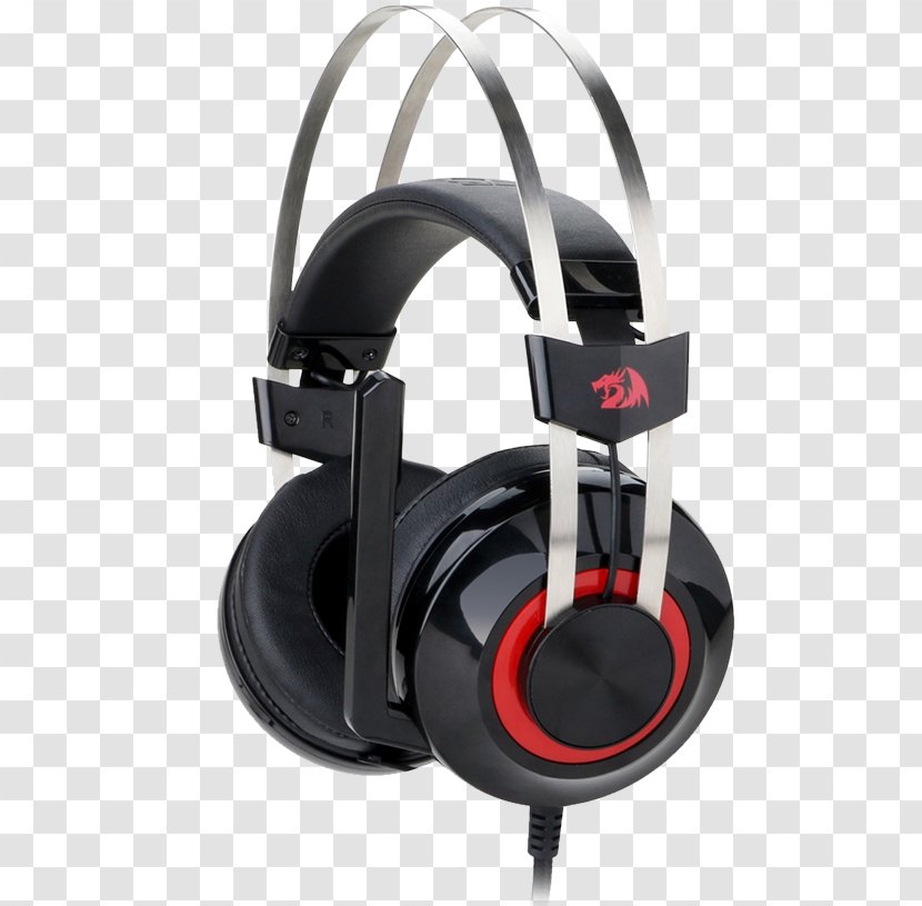 Microphone 7.1 Surround Sound Redragon Audifonos Gamer Talos H601 360 Mic Vibracion Y Backlight Headphones REDRAGON SCYLLA H901 Gaming Headset - Electronic Device - Dragon USB Transparent PNG