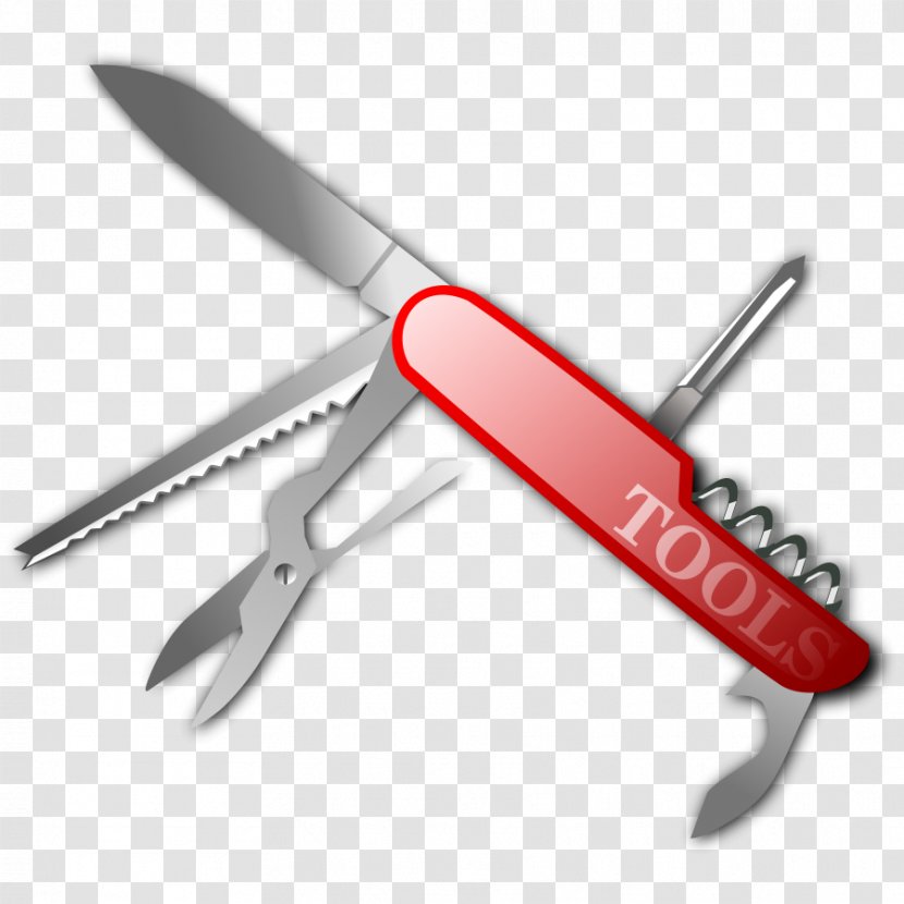 Pocketknife Swiss Army Knife Penknife Clip Art - Kitchen Knives Transparent PNG