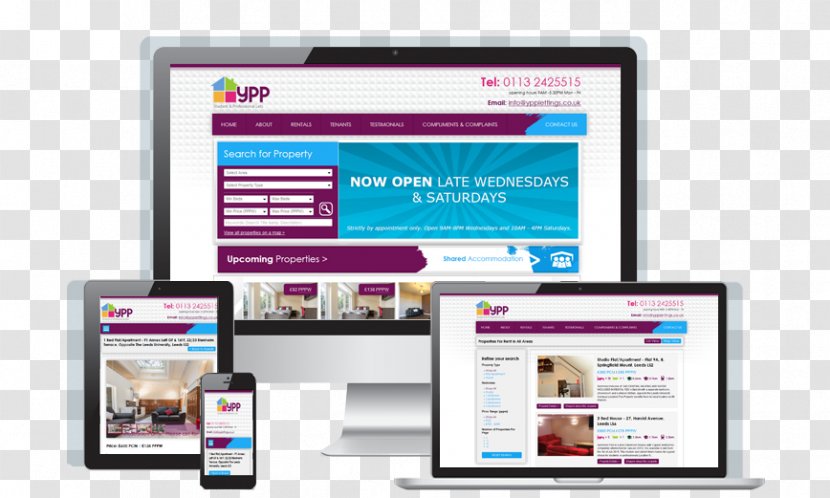 Responsive Web Design Page Application Transparent PNG