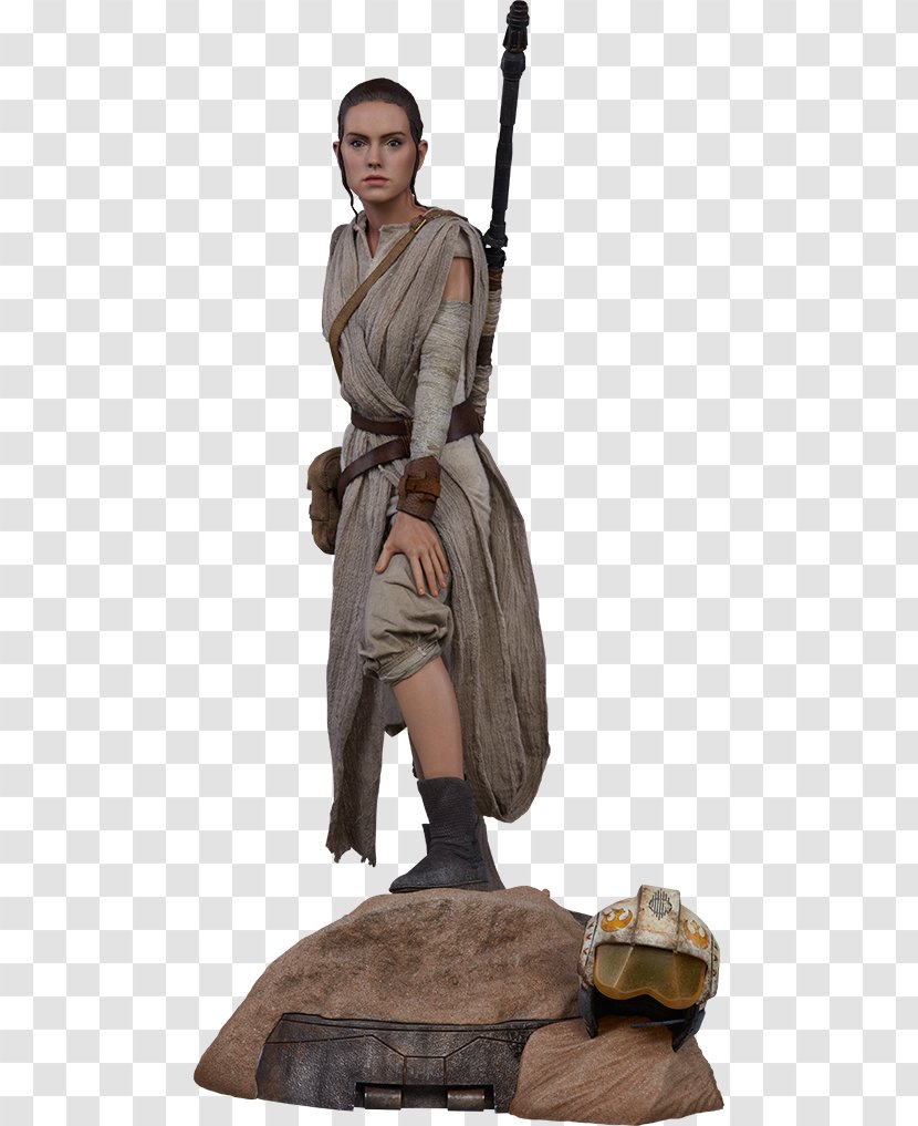 Rey Star Wars Episode VII Luke Skywalker Statue BB-8 - Lightsaber Transparent PNG