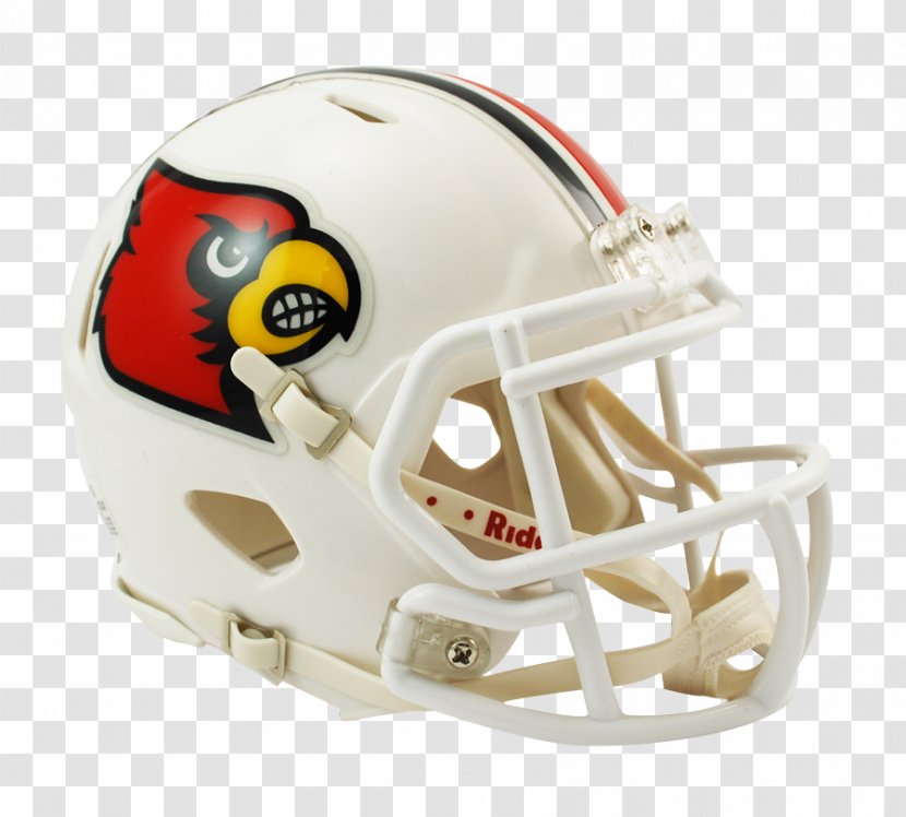 Louisville Cardinals Football American Helmets Protective Gear Arizona - Lacrosse Helmet - Mini Transparent PNG