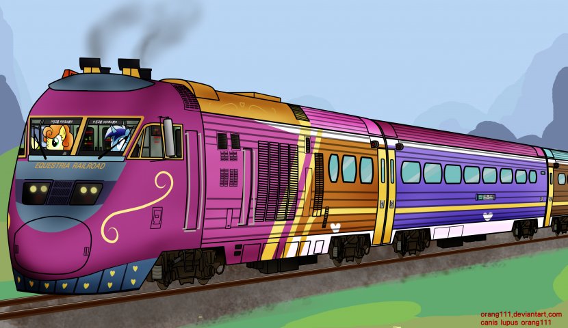 Express Train Rail Transport Locomotive Track - Electric Transparent PNG
