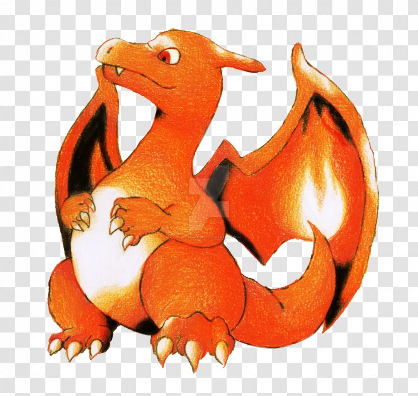 Pokémon Yellow Red And Blue Gold Silver Charizard Sprite - Art Transparent PNG