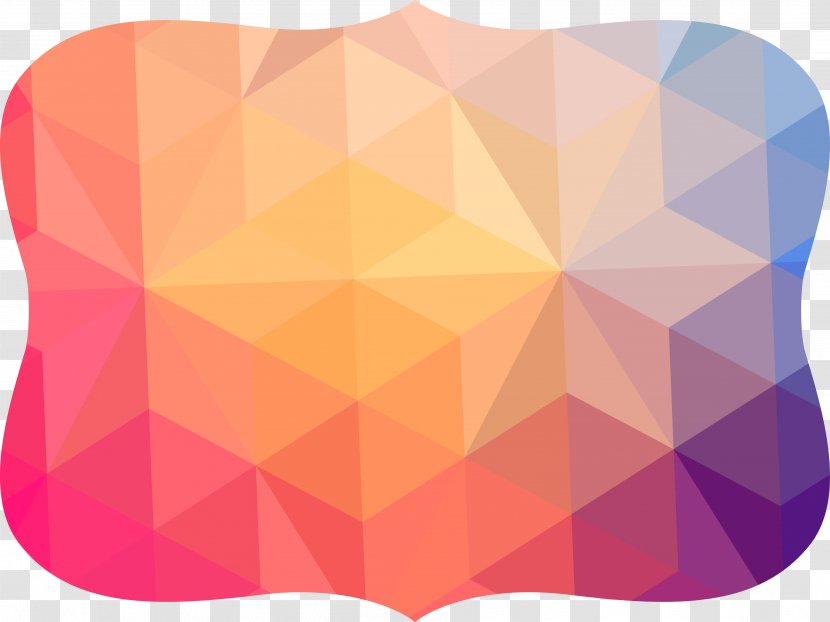 Geometry Polygon - Rectangle - Colorful Abstract Geometric Border Transparent PNG