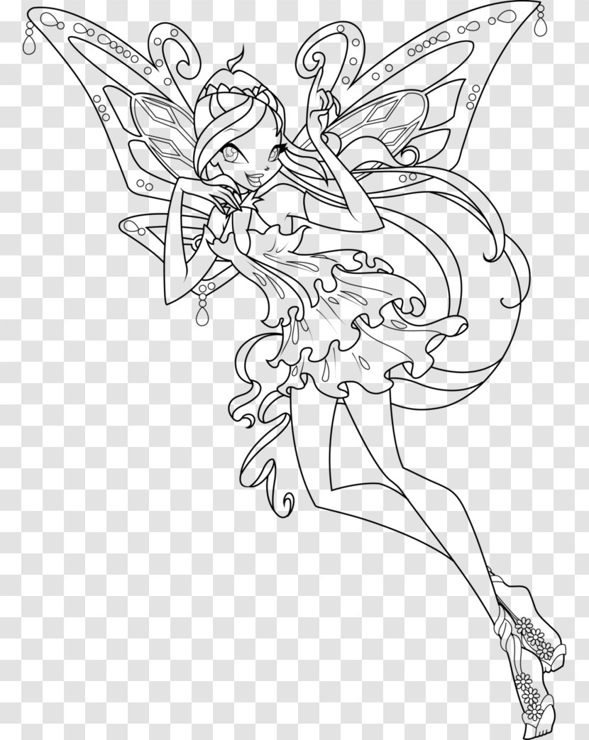 Bloom Coloring Book Aisha Sirenix Fairy - Child - Watercolor Blooming Transparent PNG