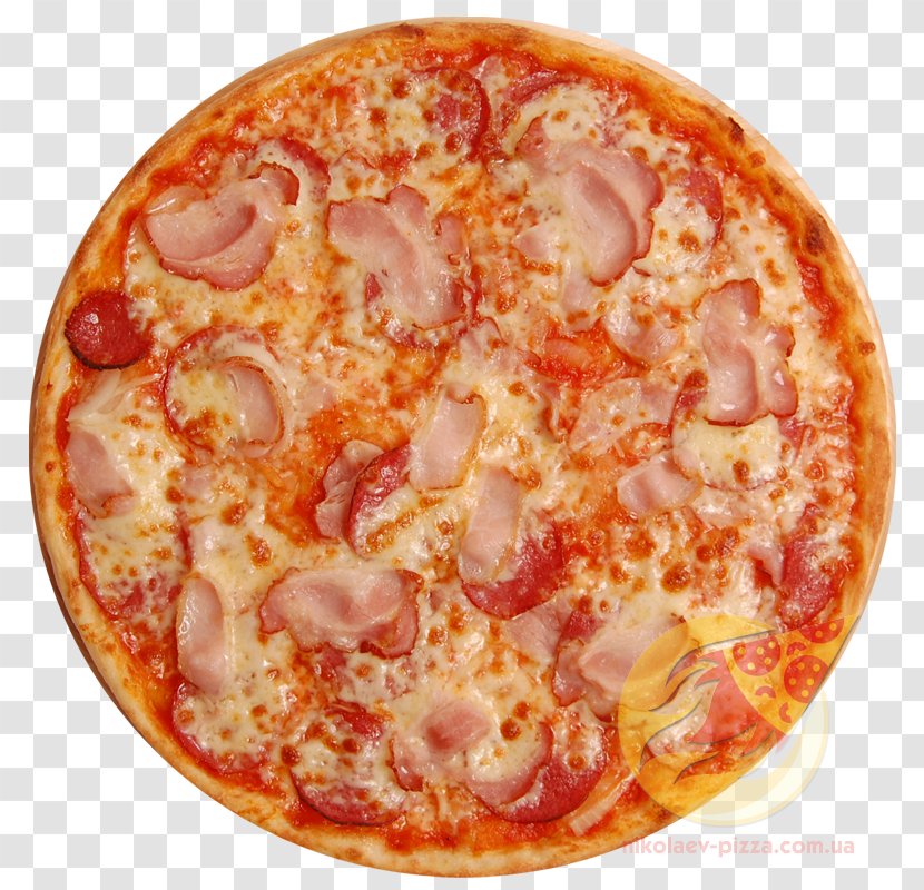Sicilian Pizza Neapolitan Salami Italian Cuisine - Food Transparent PNG