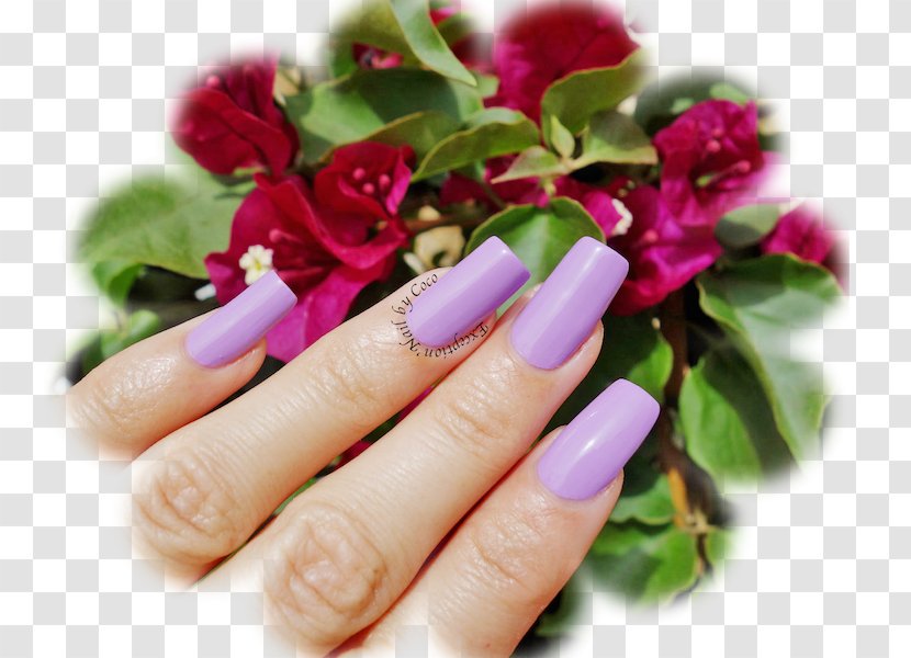 Nail Polish Manicure Hand Model - Flower Transparent PNG