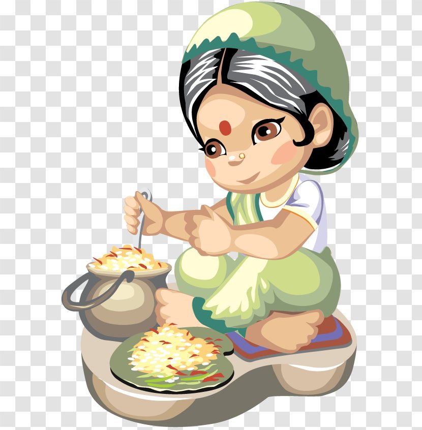 Indian Cuisine Cooking Recipe Clip Art - Flower - Housewife Images Transparent PNG