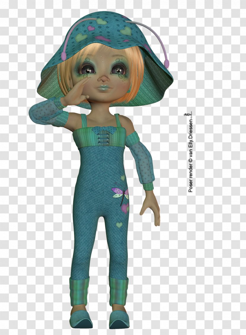 Doll Toddler Figurine Teal Character Transparent PNG