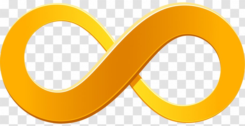 Infinity Symbol Clip Art - Orange Transparent PNG