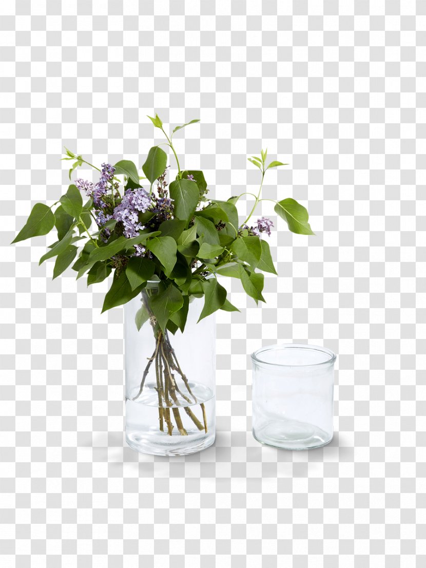 Vase Glass Cut Flowers Floral Design France - Lilac - Transparent Transparent PNG