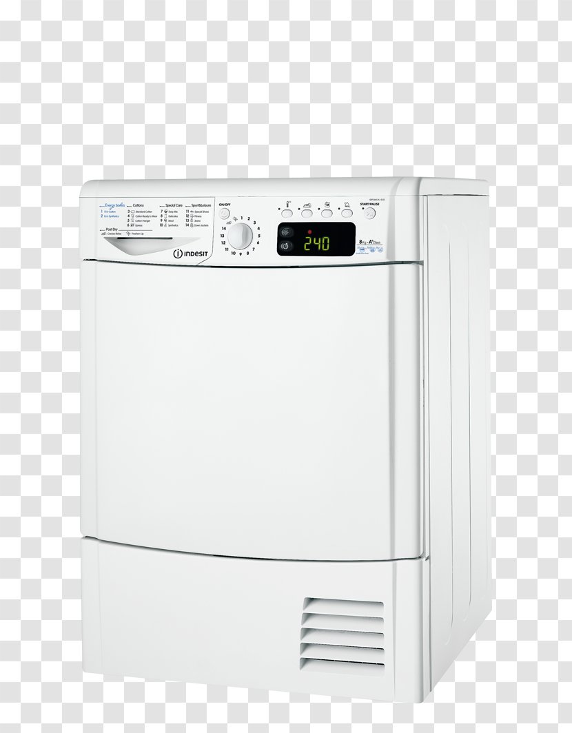 Clothes Dryer Indesit IDPE G45 A1 ECO (EU) - Kitchen Appliance - DryerFreestandingWidth: 59.5 CmDepth: 62 CmHeight: 83 CmFront LoadingWhite Home Ecotime IDC 8T3 B IDV 75Indesit Co Transparent PNG