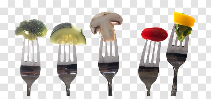 Nutrient Healthy Diet Eating - Superfood - Knife And Fork On Food Transparent PNG
