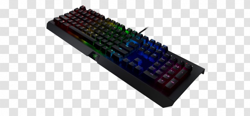 Computer Keyboard Razer Inc. Gaming Keypad Personal - Black Widow Transparent PNG