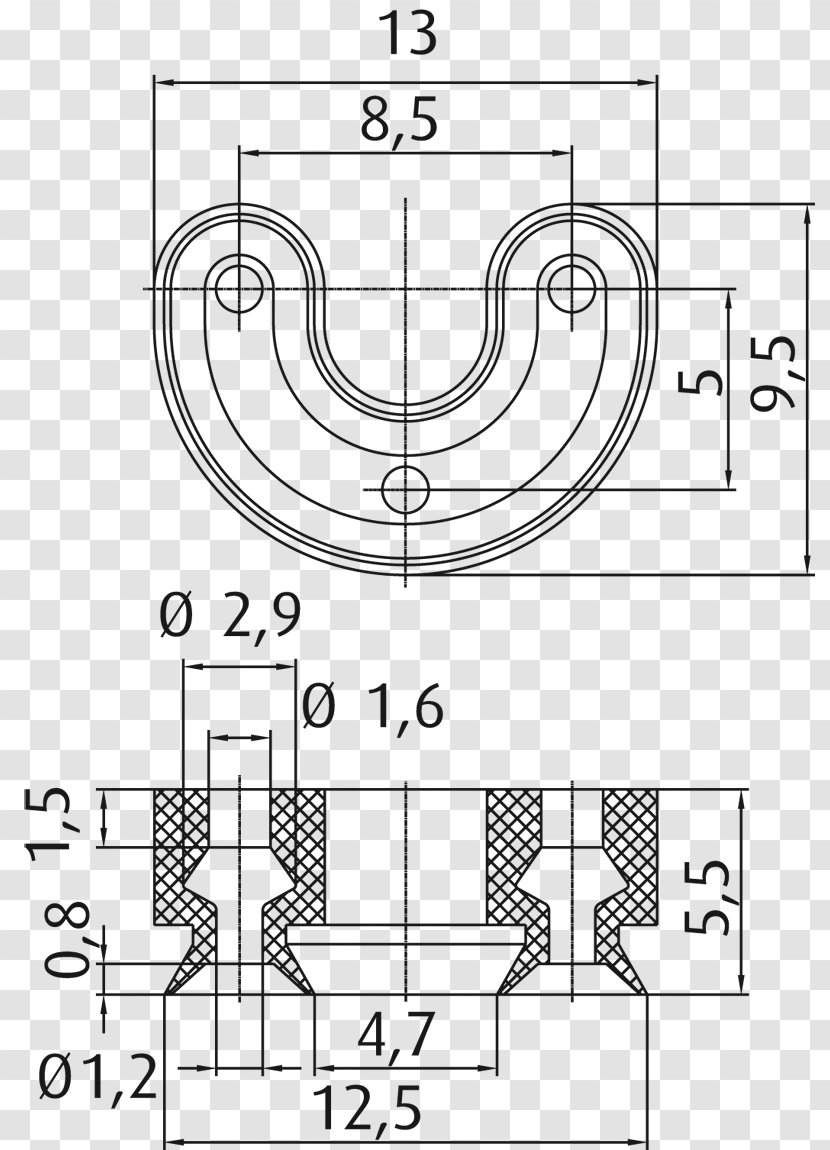 Technical Drawing - Standard - Cup Ring Transparent PNG