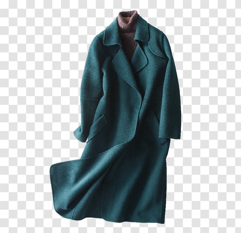 Overcoat Turquoise - Casaco Transparent PNG