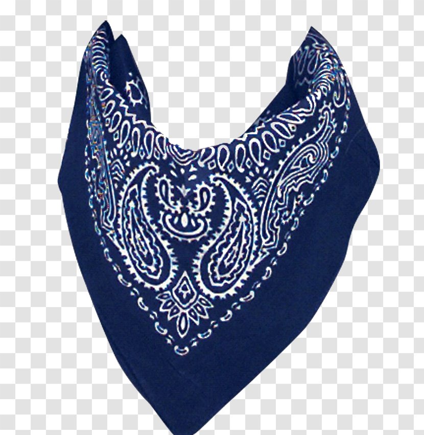 Kerchief T-shirt Headband Cowboy Paisley - Blue Transparent PNG