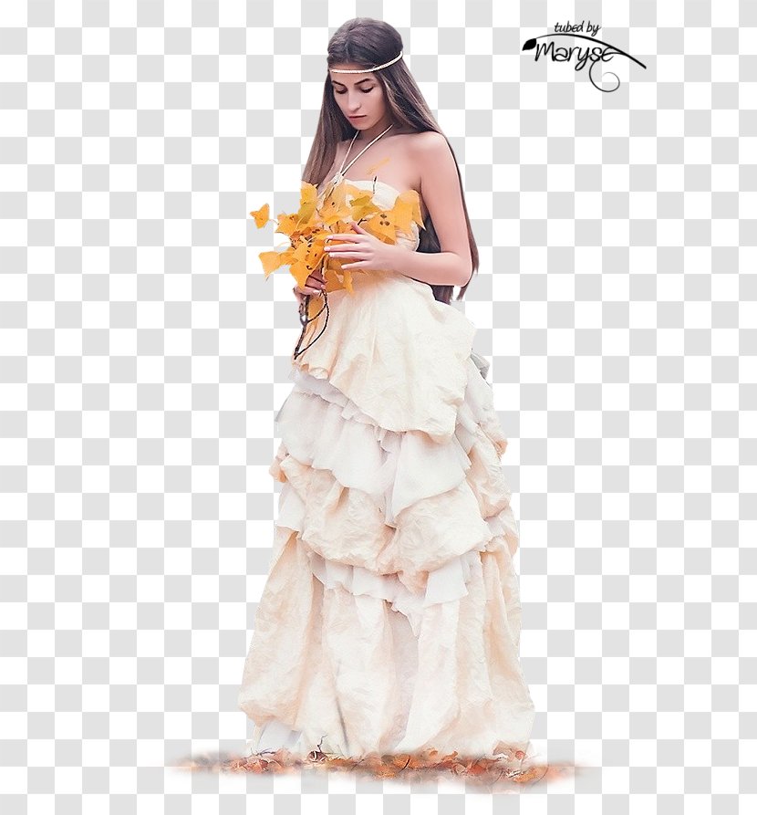 Wedding Dress Woman Autumn Cocktail - Heart Transparent PNG