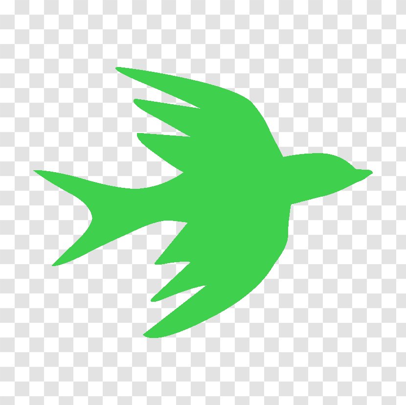 Swallow Bird Silhouette - Line Art - Flying Transparent PNG