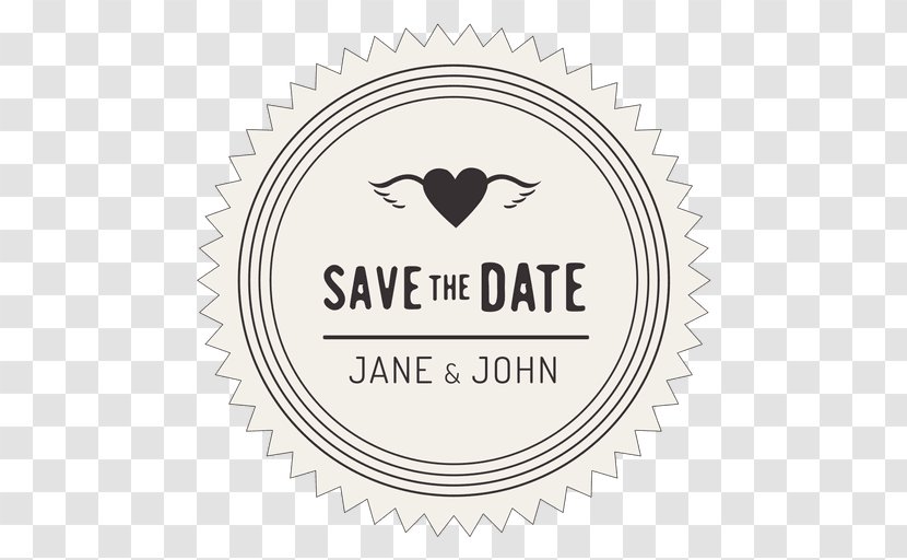 Wedding Invitation Save The Date Logo Font - Printing Transparent PNG