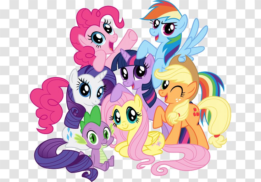 Pony Rarity Rainbow Dash Applejack Pinkie Pie - Mammal - Unicorn Birthday Transparent PNG