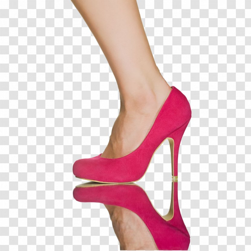 High-heeled Footwear Shoe Stock Photography Stiletto Heel - Silhouette - Foot High Heels Transparent PNG