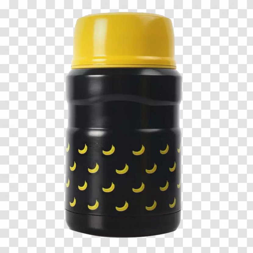 Bear Bottle Bento Vacuum Flask Cup - Barrel - Yellow Rice Pattern Transparent PNG