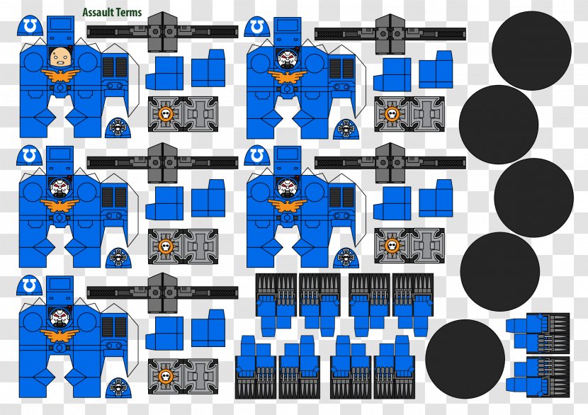 Warhammer 40,000: Space Marine Fantasy Battle Paper Imperium - Model Transparent PNG