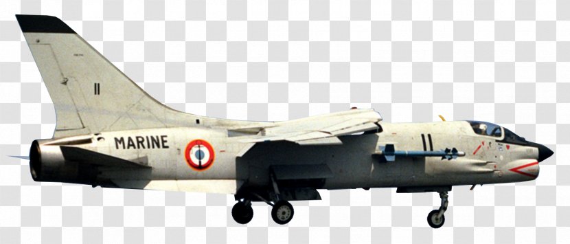 Fighter Aircraft Vought F-8 Crusader Airplane Jet - Navy Transparent PNG