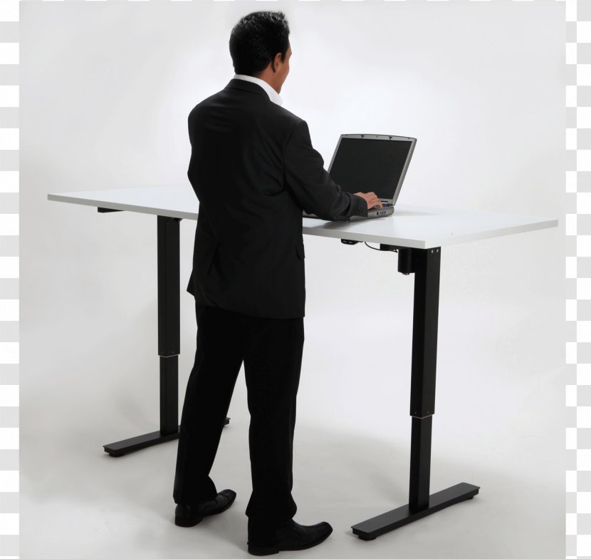 Sit-stand Desk Table Standing - Job - Sitstand Transparent PNG