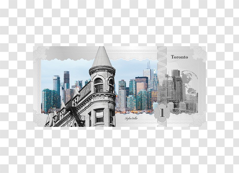 Banknote Silver Coin Precious Metal Gold - Building - Toronto Skyline Transparent PNG