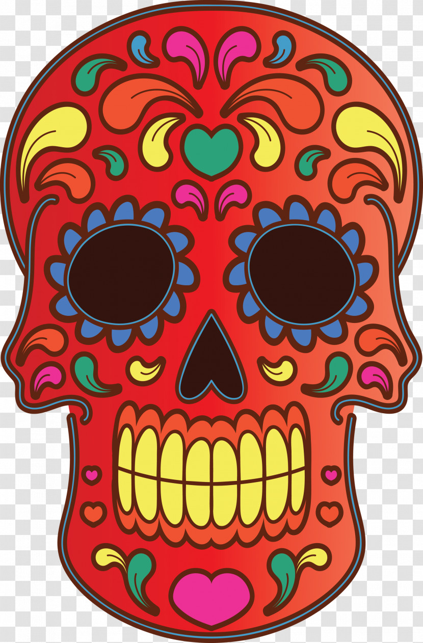 Day Of The Dead Día De Muertos Skull Transparent PNG