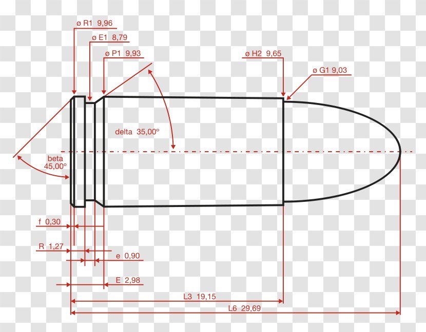 9×19mm Parabellum Luger Pistol Cartridge Bullet 7.65×21mm - Area - Ammunition Transparent PNG