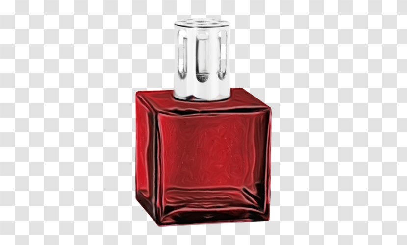 Red Perfume Barware Rectangle Glass Bottle - Decanter Transparent PNG