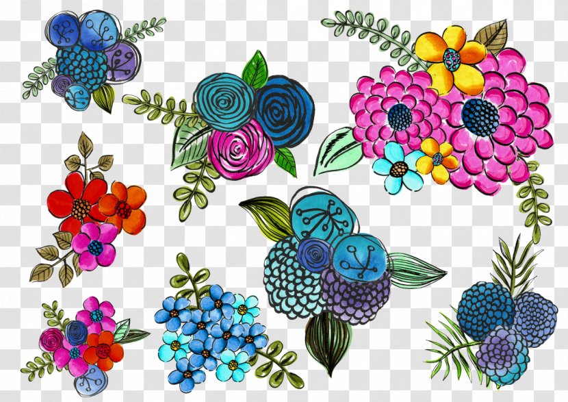 Grape Floral Design Pattern Flower - Pollinator - Ods Background Transparent PNG