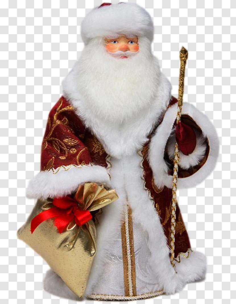 Ded Moroz Santa Claus Snegurochka Christmas Ornament Grandfather Transparent PNG