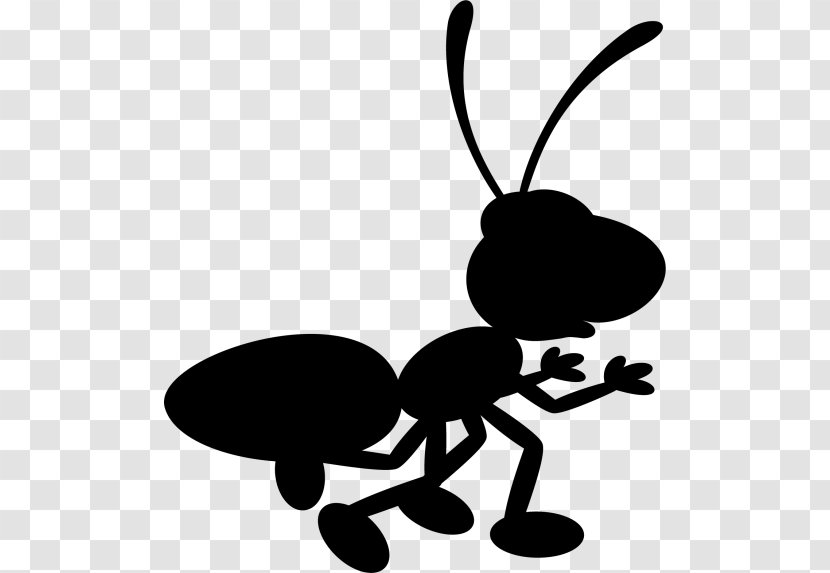 Insect Clip Art Computer Science Pollinator Run Time - Blackandwhite - Minute Transparent PNG