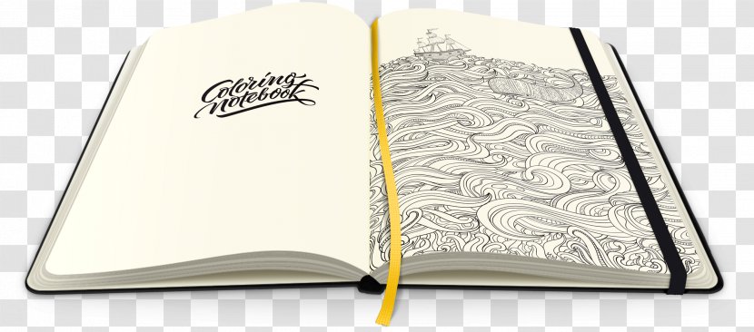 Hardcover Notebook Coloring Book Paper Transparent PNG